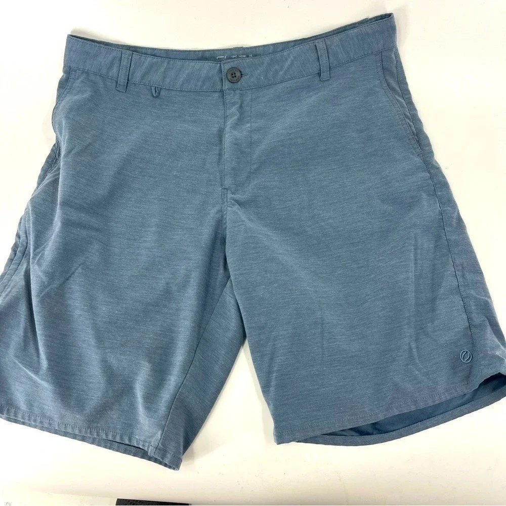 Dravus Mens Hybrid Shorts Heathered Blue Performance‎ Active Travel Size 34
